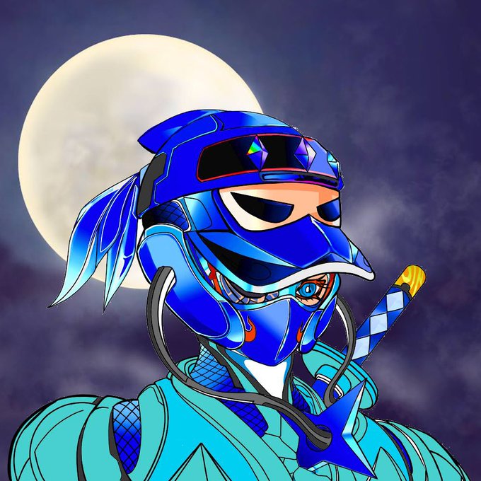 「blue eyes moon」 illustration images(Latest)