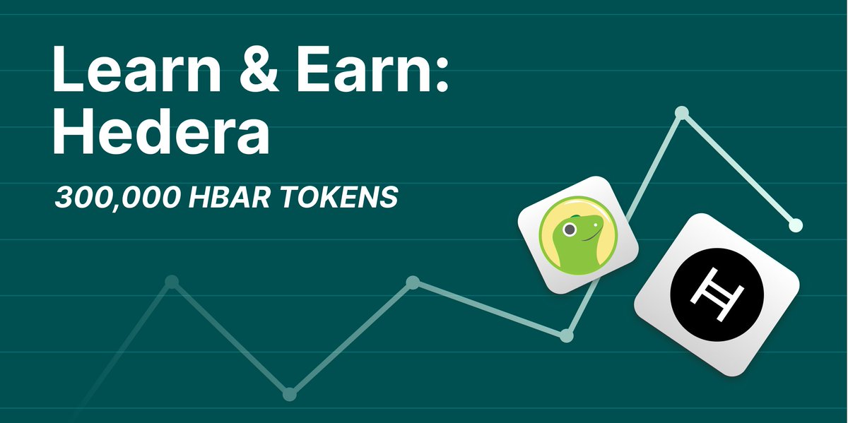 CoinGecko x Hedera Learn & Earn 📚→💰 We've partnered with @hedera on a Learn & Earn campaign! Simply watch, learn, and ace the quiz to win a share of 300,000 $HBAR. 3,000 lucky participants will be selected through a raffle. Join now ➡️ landing.coingecko.com/earn/what-is-h…