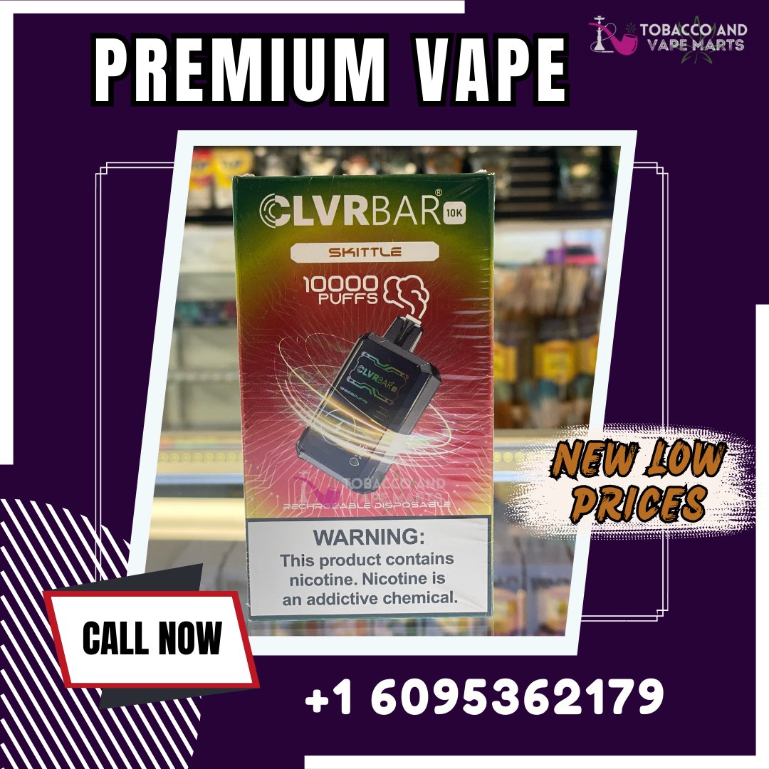 👉Indulge in flavorful clouds with our sleek vape collection! Elevate your vaping experience with our premium devices and delicious e-liquid flavors. Join the Vape Life community today! 
 #vape #vapelife #tobaccoandvapemarts
👉tobaccoandvapemarts.com/vape/