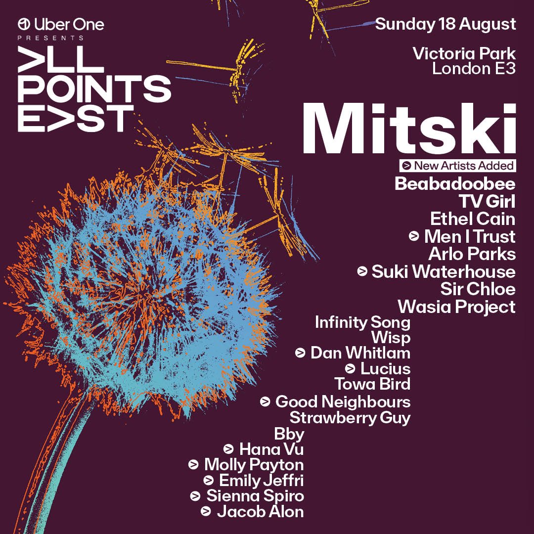 .@allpointseastuk in august ♥️ who’s comin? allpointseastfestival.com/events/mitski-…