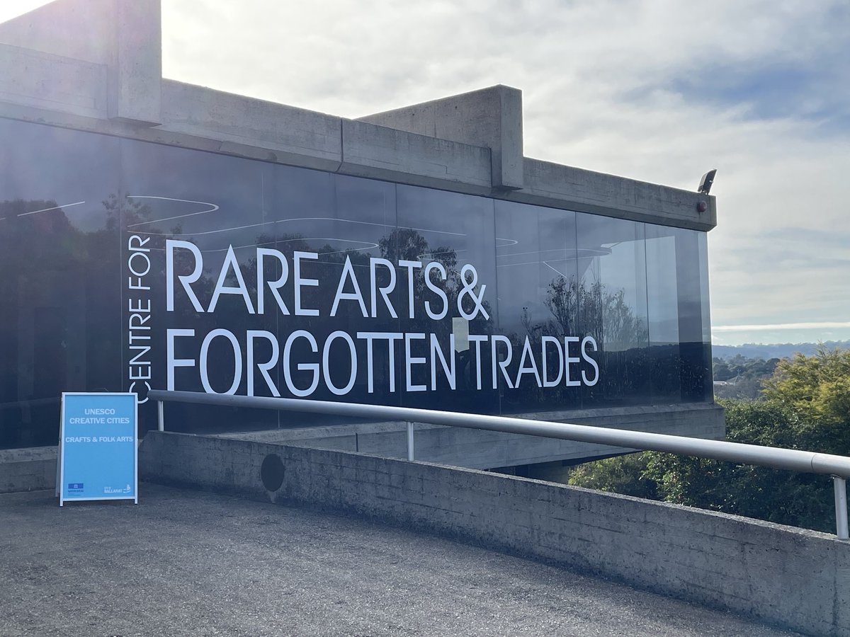 SusanLuckman's tweet image. Fabulous to get the chance to see the fabulous facilities and makers at the Centre for Rare Arts & Forgotten Trades, Ballarat