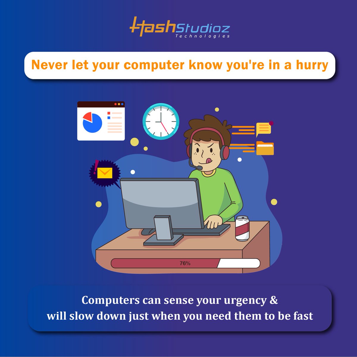Ever noticed how your computer mysteriously slows down when you're in a rush? It's like they have a sixth sense of urgency! Patience is key when it comes to technology! 🕰️ Take a deep breath and watch it magically speed up when you least expect it. 

#TechHumor #TechStruggles
