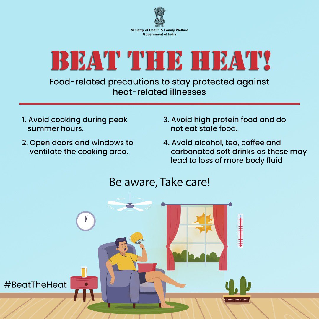 Stay cool, stay safe, and beat those scorching rays with these essential tips. Remember, a little precaution goes a long way in keeping heat-related illnesses at bay. . #BeattheHeat