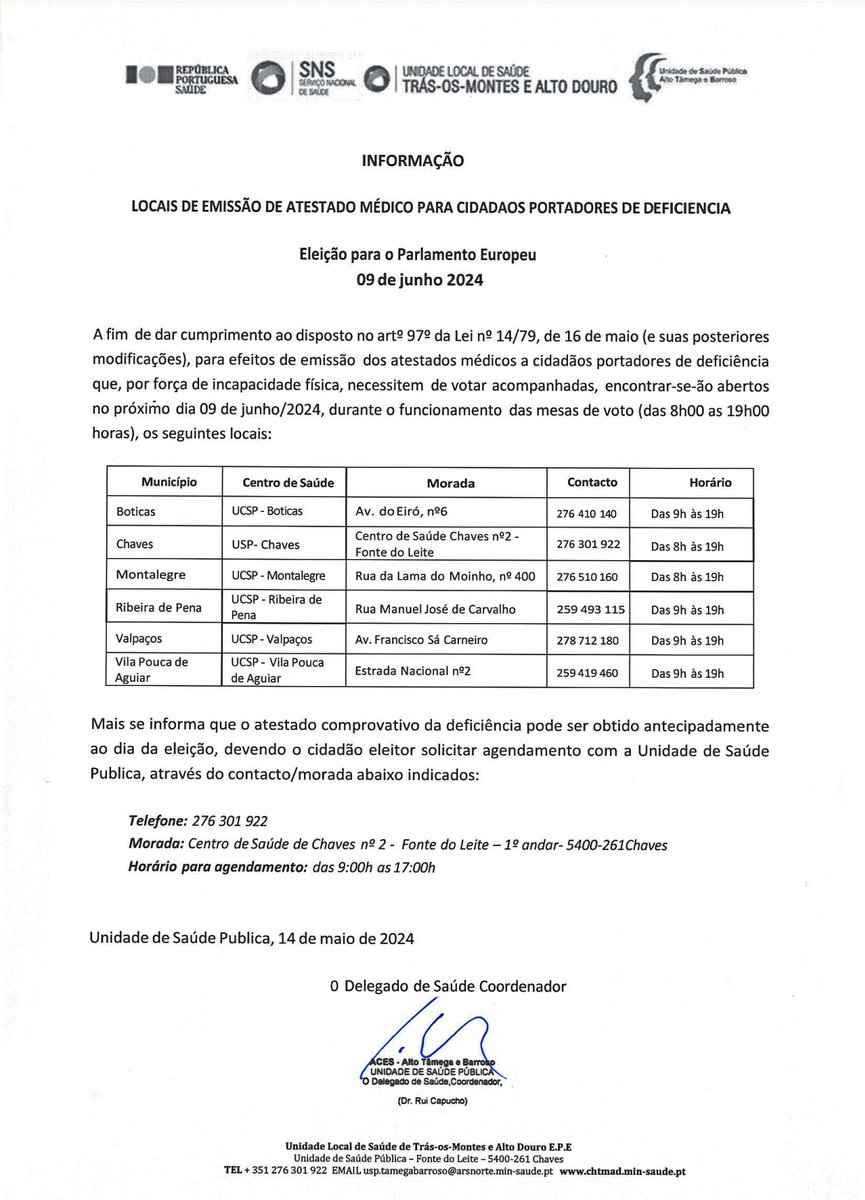 ELEIÇÕES EUROPEIAS | INFORMAÇÃO
#municipiodemontalegre #montalegre #EleicoesEuropeias2024