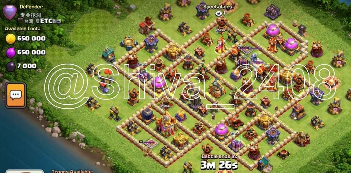 🌌🔮🚀 Futuristic Clash of Clans Base Reveal! 🚀🔮🌌
👤专业挖洞
🔗link.clashofclans.com/en?action=Open…
🌟Behold the future of base design in Clash of Clans! 
🔁👍Spread the word by reposting and liking this futuristic marvel!🔁👍
🔥#ClashOfClans #LegendLeague
#ClashwithHaaland🔥
📸