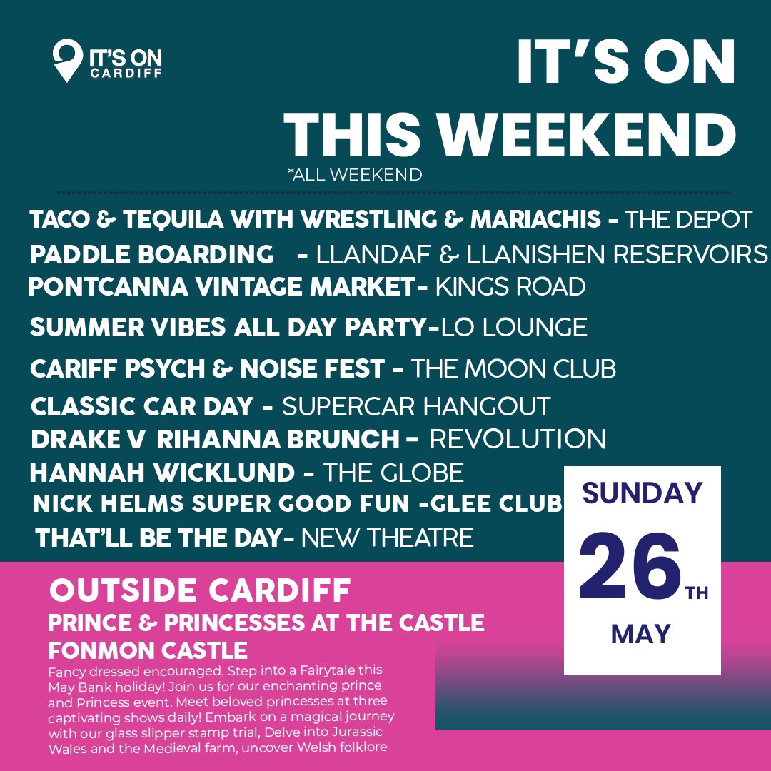 It’s the forth Bank Holiday of the year - who’s ready for the long weekend?! 😎 Swipe to see which of these events you wouldn’t want to miss 🐶 🍕 🎪🍺🚗🇯🇲 **Any event that doesn’t make this list will be posted in our stories so check it out.**
