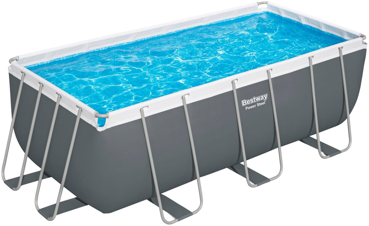 👉Bestway Framepool "Power Steel™", (Set), Frame Pool mit Filterpumpe 412x201x122 cm, grau👈
sale.sparwat.de/deal/bestway-f…