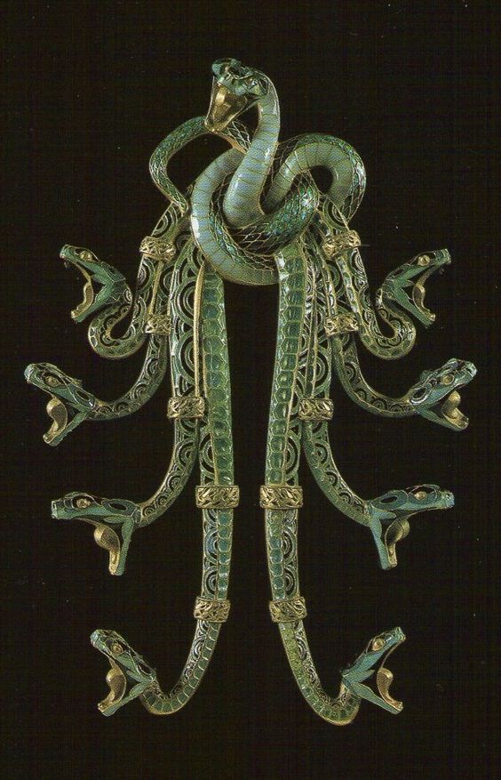 René Lalique, 'Serpents' corsage ornament, c. 1898-99