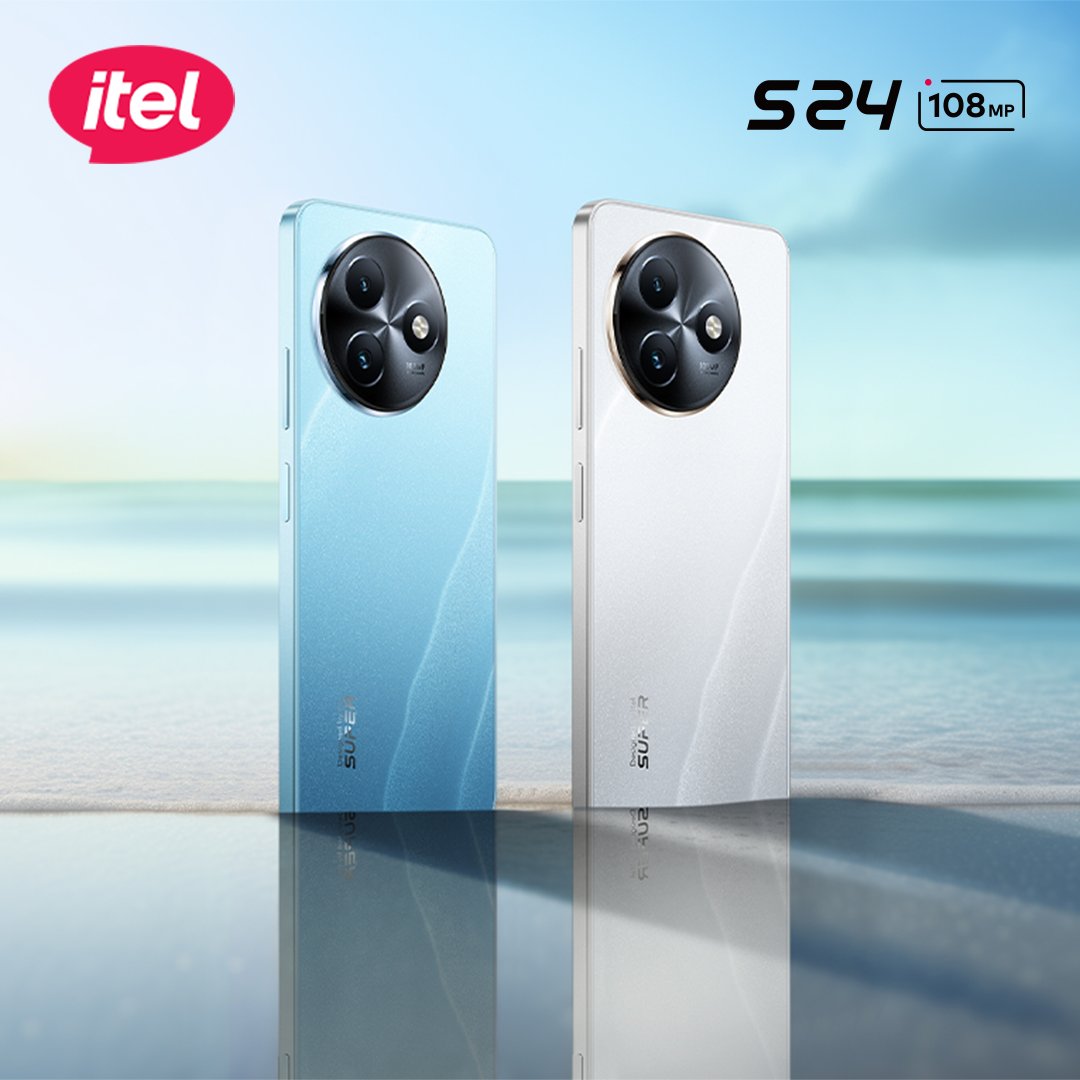 iteluganda's tweet photo. itel S24; Coastline Blue 💙 meets Dawn White 🤍

#itelS24
#108MagicPixels
#CaptureBeyondLimits
#108MPCameraInYourPocket https://t.co/KAiM9qg9gU