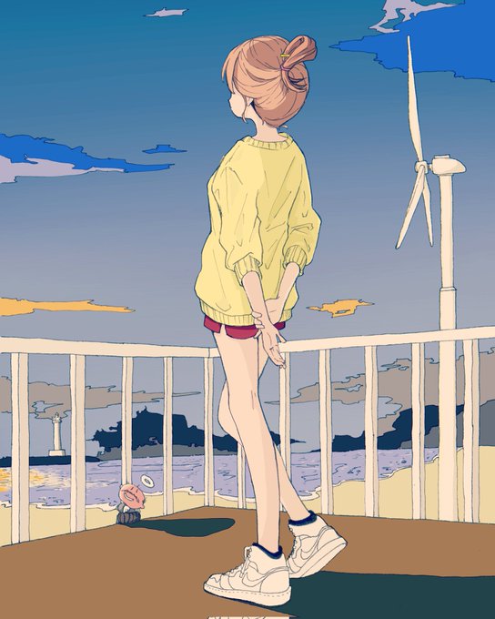 「blue sky ocean」 illustration images(Latest)