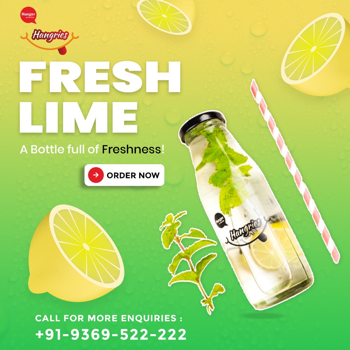 Stay cool under the sun with our refreshing Fresh Lime.

#hangries #freshlime #fulloffreshness #freshflavors #refreshingdrink #stayhydrated #healthydrinks #coolbeverage #summerrefreshment #naturalflavors #citruslove #thirstquencher #freshfood #coolandrefreshing #drinkfresh