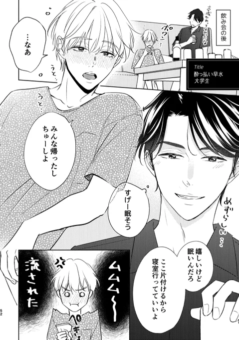 宅飲み後に💕(1/2)
大人になった黒×早
#創作BL 