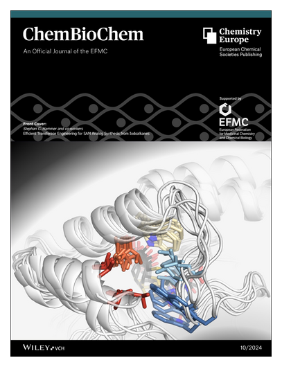 ChemBioChem (@chembiochem) on Twitter photo #OnTheCover Front Cover: Efficient Transferase Engineering for SAM Analog Synthesis from Iodoalkanes (ChemBioChem 10/2024) (S. C. Hammer et al.) <a href="/Stephan_Hammer/">Stephan Hammer</a> onlinelibrary.wiley.com/doi/10.1002/cb… #OnTheCover Front Cover: Efficient Transferase Engineering for SAM Analog Synthesis from Iodoalkanes (ChemBioChem 10/2024) (S. C. Hammer et al.) <a href="/Stephan_Hammer/">Stephan Hammer</a> onlinelibrary.wiley.com/doi/10.1002/cb…