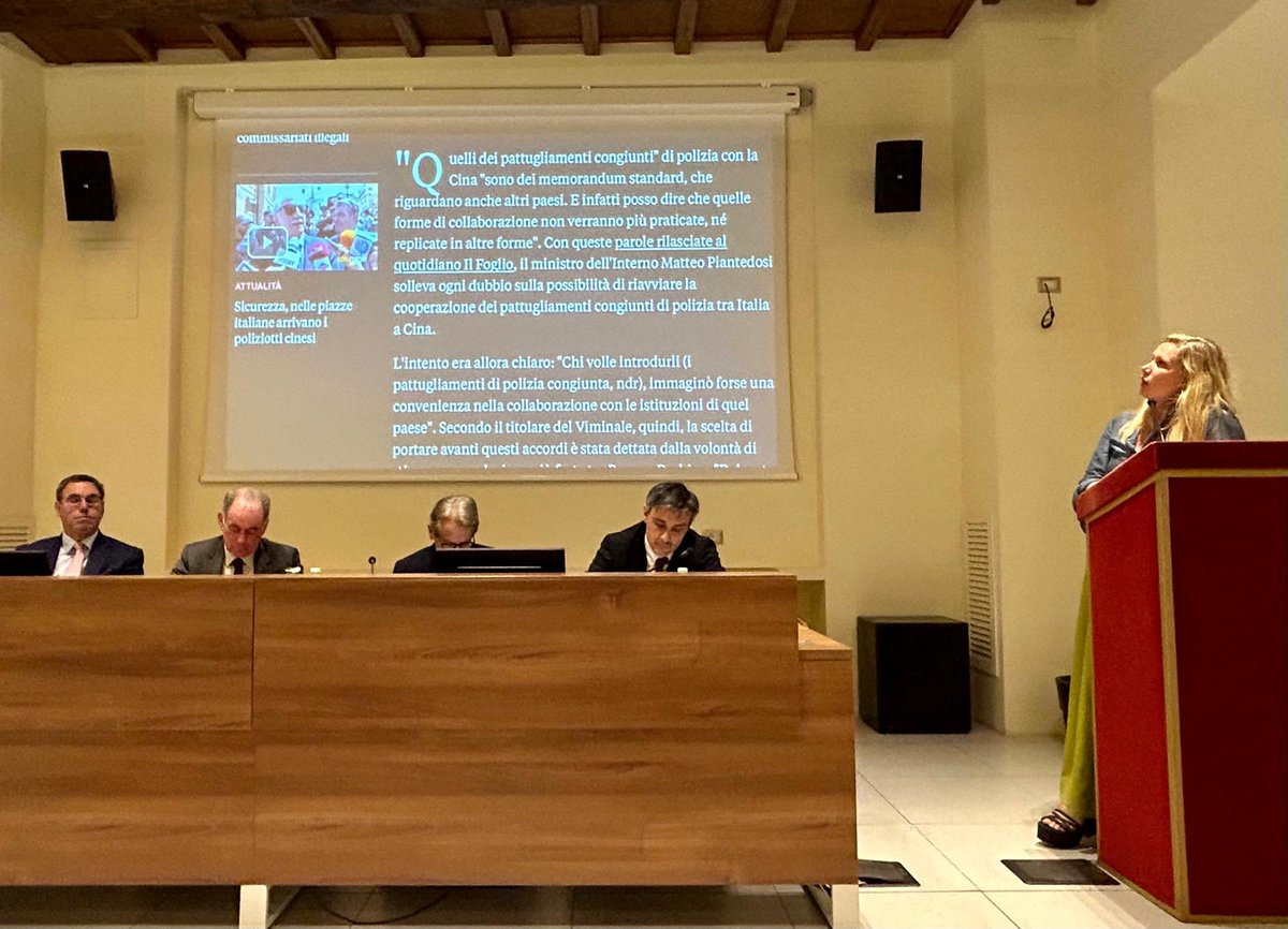 Insightful discussion yesterday hosted by Sen.@GiulioTerzi in the 🇮🇹 Senate on China’s expanding campaign to crush dissent globally with @MarkSabah, @MarkLClifford (@thecfhk), @LauraHart (@SafeguardDefend), @Matteo_Angioli (@GlobalCRL) @AntonioStango and @EleMongelli from FIDU.