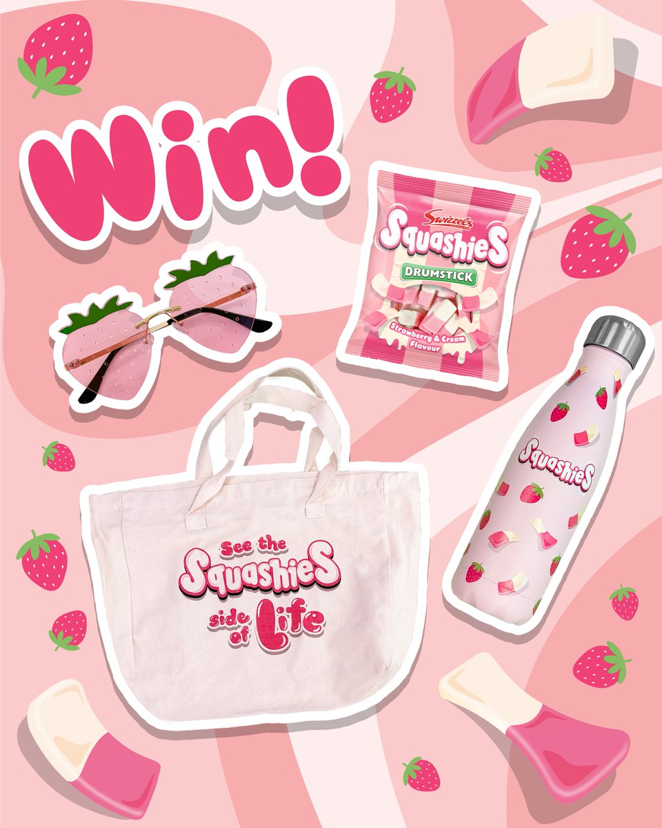 STRAWBERRY & CREAM GIVEAWAY🍓🍬We are giving one lucky winner the chance to win Strawberry & Cream Squashies + our merch 🤩

To enter:
🍓Follow us
🍓RT!    

UK only, 18+, Ends: 27.05.24, 10am. We'll choose one winner at random. Good luck!