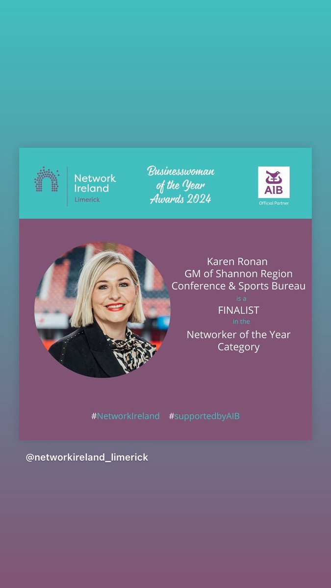 Absolutely thrilled to have won @NetworkLimerick “Networker of the Year” Award at the Businesswoman of the Years Awards 2024.