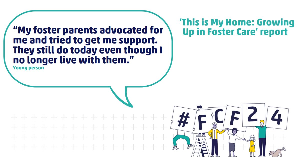 “My foster parents advocated for me and tried to get me support.' We teamed up with @NYASServices to talk to children and young people about their experiences of foster care. As we come to the end of #FCF24, we've published their views this report. 👇 bit.ly/3KdZNFV