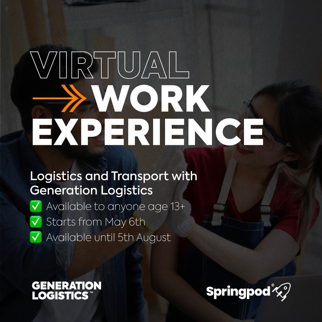 Virtual #WorkExperience is open via our partners @Gen_Logistics 

buff.ly/3KdBnfJ 

#GLW2024 
#Logistics