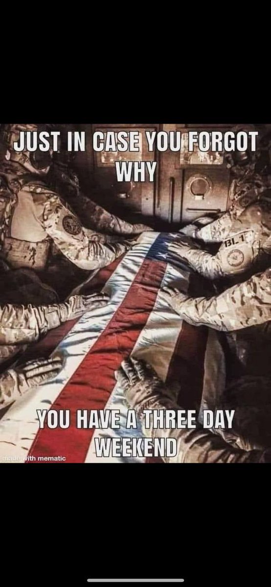 What Memorial Day is all about. Not partying and gettin' drunk. We've made it so easy for them to make and take our money! 🥴🇺🇲