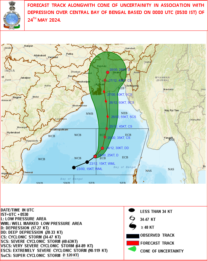 बंगाल की खाड़ी पर कम दबाव का क्षेत्र बन रहा है, जिससे चक्रवाती तूफान की आशंका है। (सोर्स: @Indiametdept ) #BayofBengal | #Cyclone | #WestBengal | #Rain