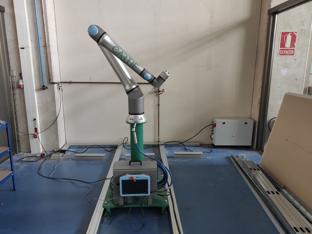 First tests at @CARTIFCT underway!🚀 As part of advancements of @INPERSO_EU, CARTIF has started testing its 3D façade printing robot🤖 For now, only horizontal prints have been conducted. Vertical printing is planned to start by the end of this month📅 #HorizonEU #renovation
