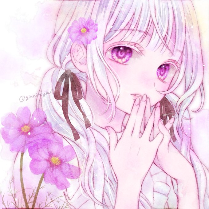 「1girl purple flower」 illustration images(Latest)