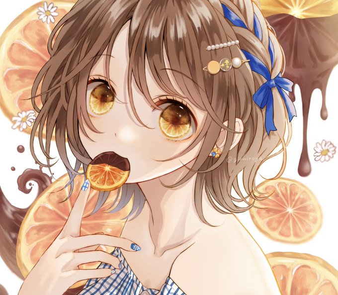 「髪飾り オレンジ」のTwitter画像/イラスト(新着)
