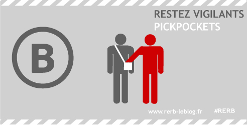 ❗️ [ Alerte pickpocket ] : Des pickpockets sont signalés à Saint-Michel Notre-Dame. Restez vigilants. #RERB