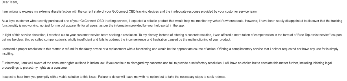 ananthanjayan's tweet photo. @GMEscalations 

Hey @Gomechanic, it's been radio silence despite my emails regarding faulty OBD tracking devices &amp; poor customer service. Can't get a fix or even a response! Disappointed in the lack of accountability. Let's get this resolved ASAP! #CustomerServiceFail #Goconnect https://t.co/QVm01cKR2D