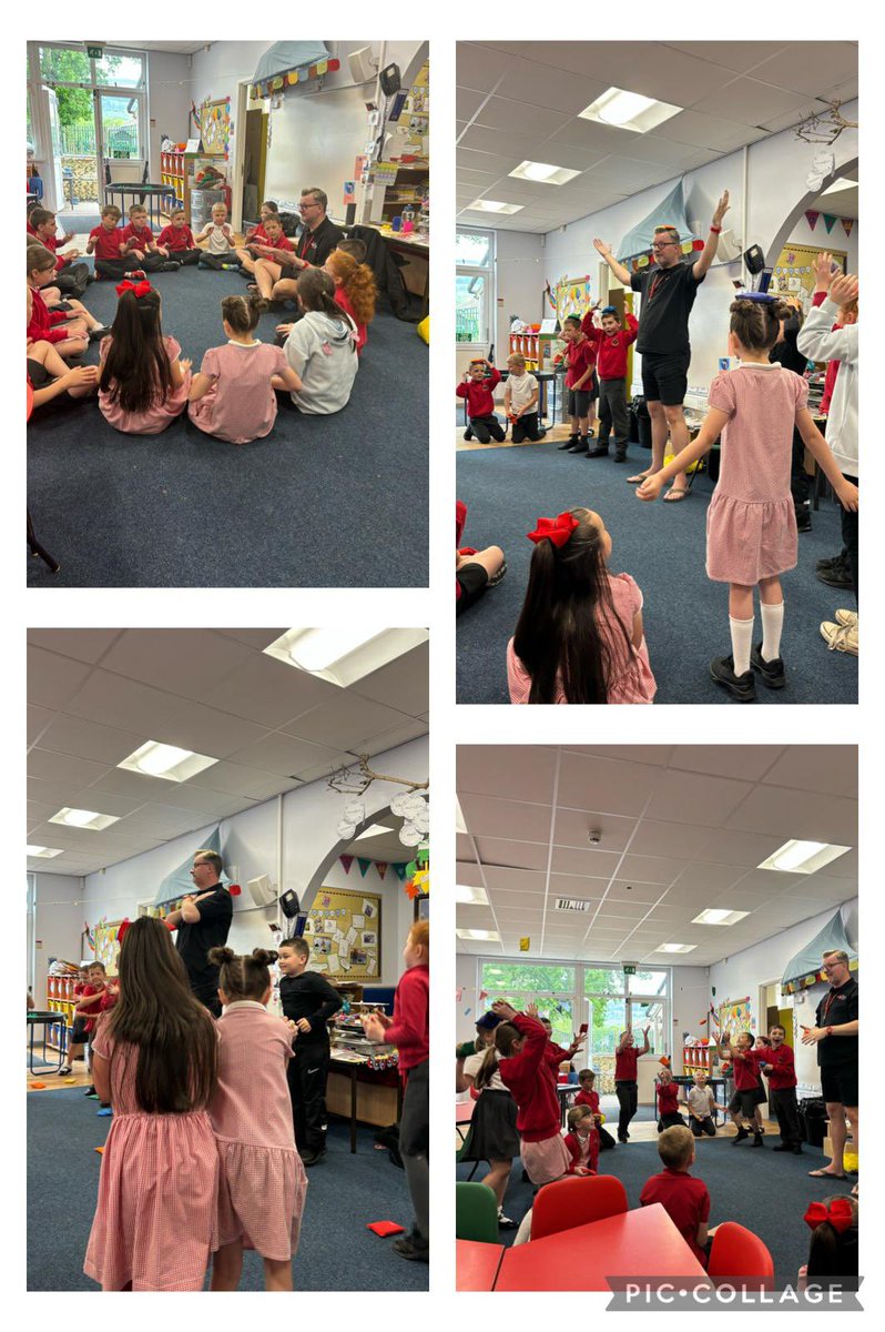 #DosbKyffinWilliams Diolch Mr Beecham am ein sesiwn ganu heddiw. 🎶/ Thank you Mr Beecham for our singing session this morning. #Canuygc #Cerddygc @cerddtorfaenmu1