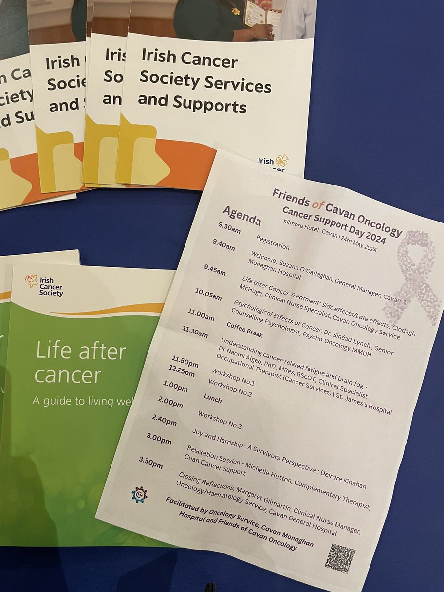 C_O_Shea_'s tweet photo. We are delighted to be a part of the Friends of Cavan Oncology Cancer Support Day 2024 sharing information on @IrishCancerSoc supports and services https://t.co/gcs81IzSoe
