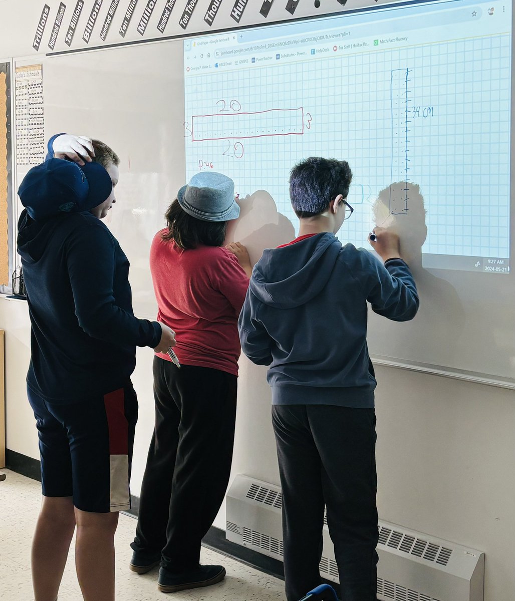 RobynBent79's tweet photo. Exploring how to use the most efficient formulas for finding perimeter of regular and irregular polygons in 604 @GPVanierJH. These kiddos are sharp! Math metacognitive skills were flowing 😎 https://t.co/gZ7lPWHGx2