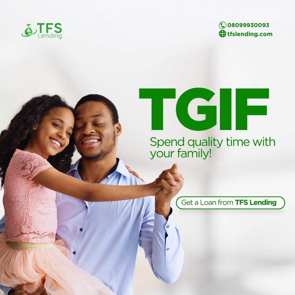 #TGIF! Spend quality time with your loved ones and make the most of the weekend. #tfslending #weekend #loancompany #friday