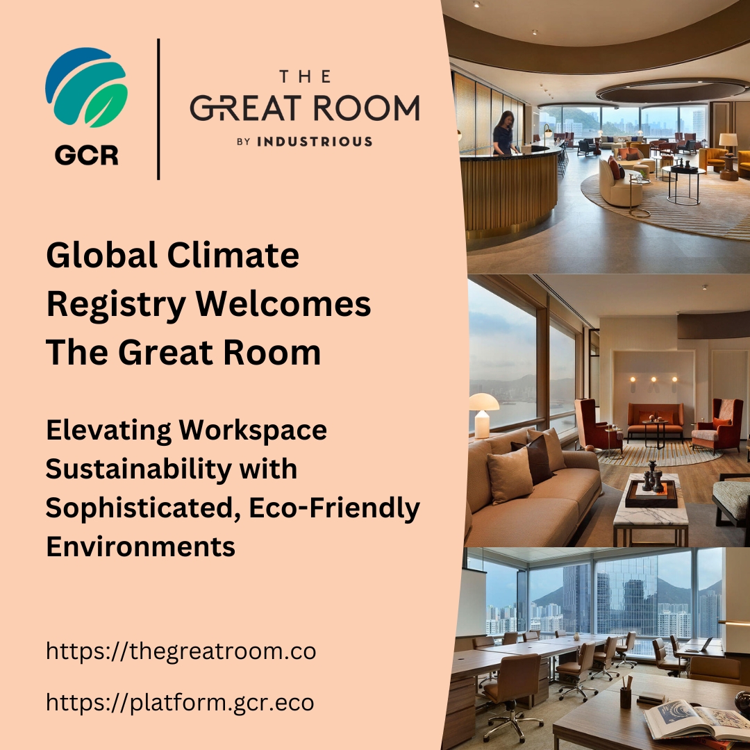 GCRclimate's tweet photo. 🌿 We are thrilled to announce that The Great Room, a hospitality-led  premium workspace by Industrious, has joined the Global Climate Registry  (GCR) family!🌍 This partnership signifies a significant stride towards our shared vision of sustainability and innovation.
@TGROffices https://t.co/DAklqeJGWe