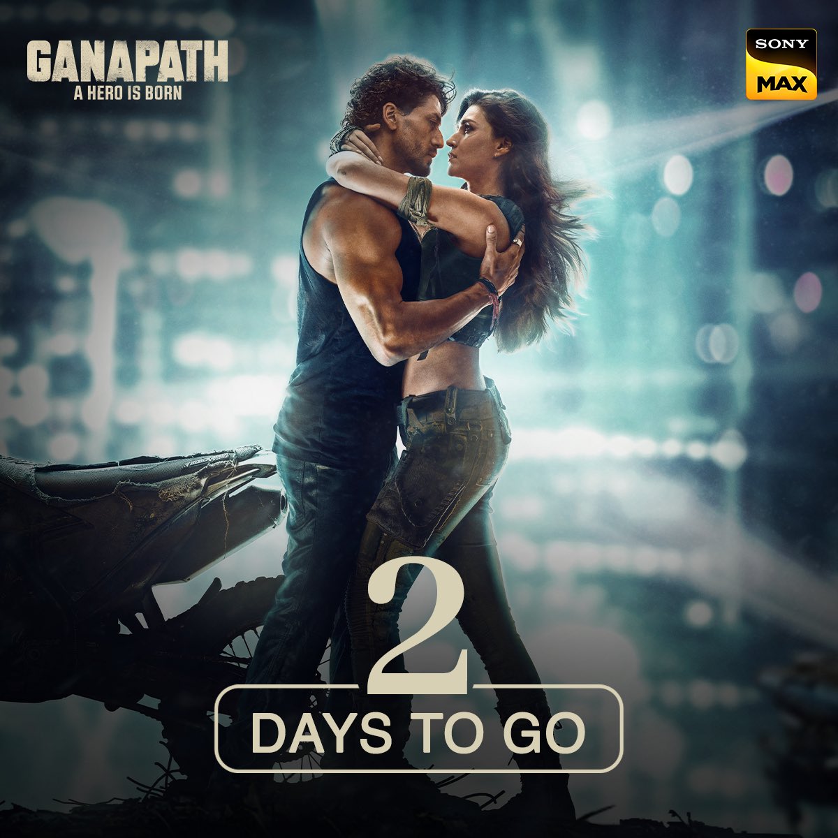 Ganapath will be ruling your TV screens in just 2 days! Watch the World Television Premiere of Ganapath, on 26th May, Sunday 12 PM only on SONY MAX. #SonyMAX #DeewanaBanaDe #Ganapath #WorldTVPremiere