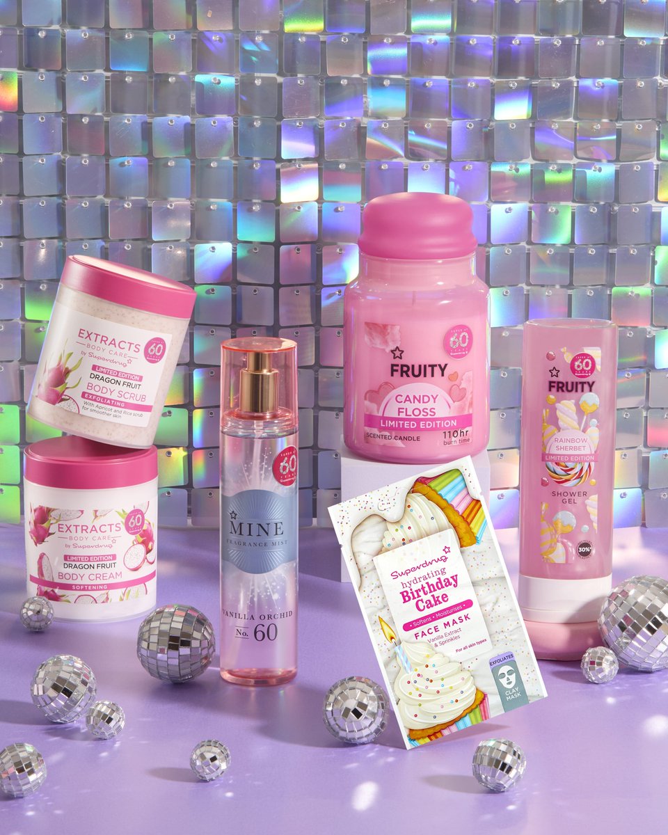 Feeling Super at 60!! It might be our birthday, but it’s all about you 🥳 Enjoy our limited-edition products, we've got you covered from head to toe! Join the party & treat yourself with these exclusive goodies! 😘 shorturl.at/caB1H