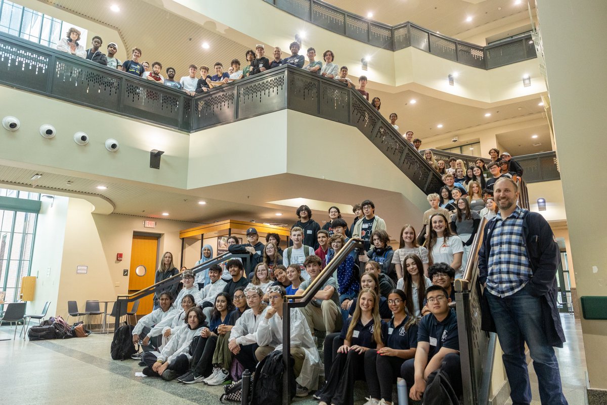 FSelampinar's tweet photo. The UConn Chemistry May ECE Lab Day took place on Thursday, May 23. The event was organized by the ECE Chemistry Faculty Coordinator Fatma Selampinar, with activities hosted by Michael Kienzler. More than 120 students from various high schools participated. https://t.co/n45gT2ajEy