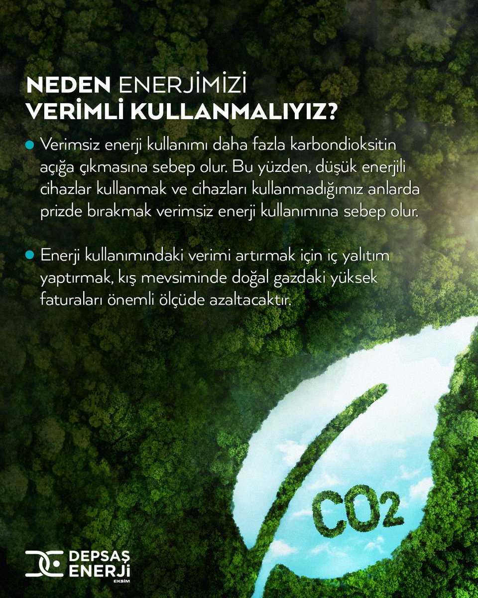 Geleceğimiz için enerjimizi neden verimli kullanmalıyız? Gelin hep birlikte öğrenelim!

#DepsaşEnerji #Elektrik #Enerji
