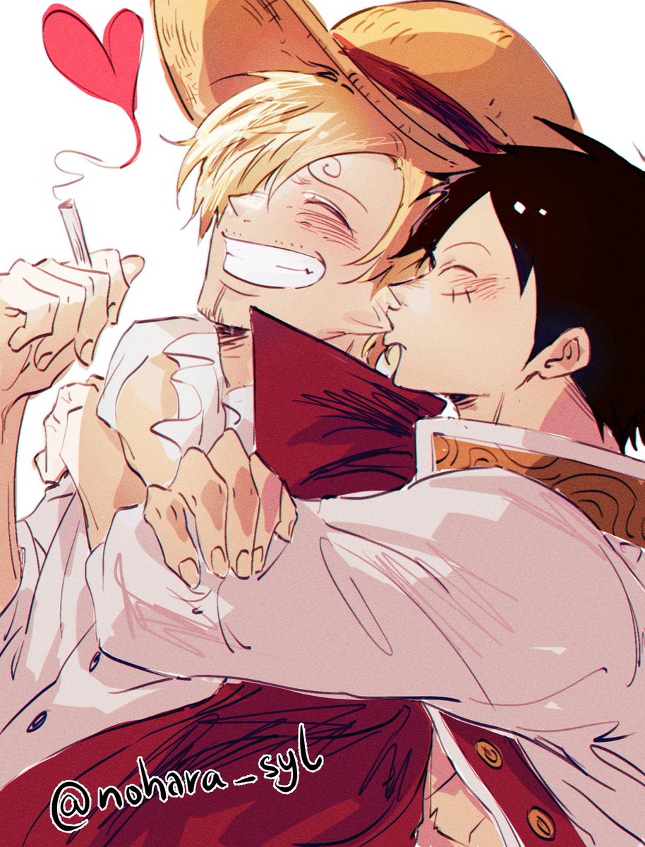 bringing back Whole Cake Island's LuSan on (late) Kiss Day 😚
💋キスの日

#ルサン #lusan