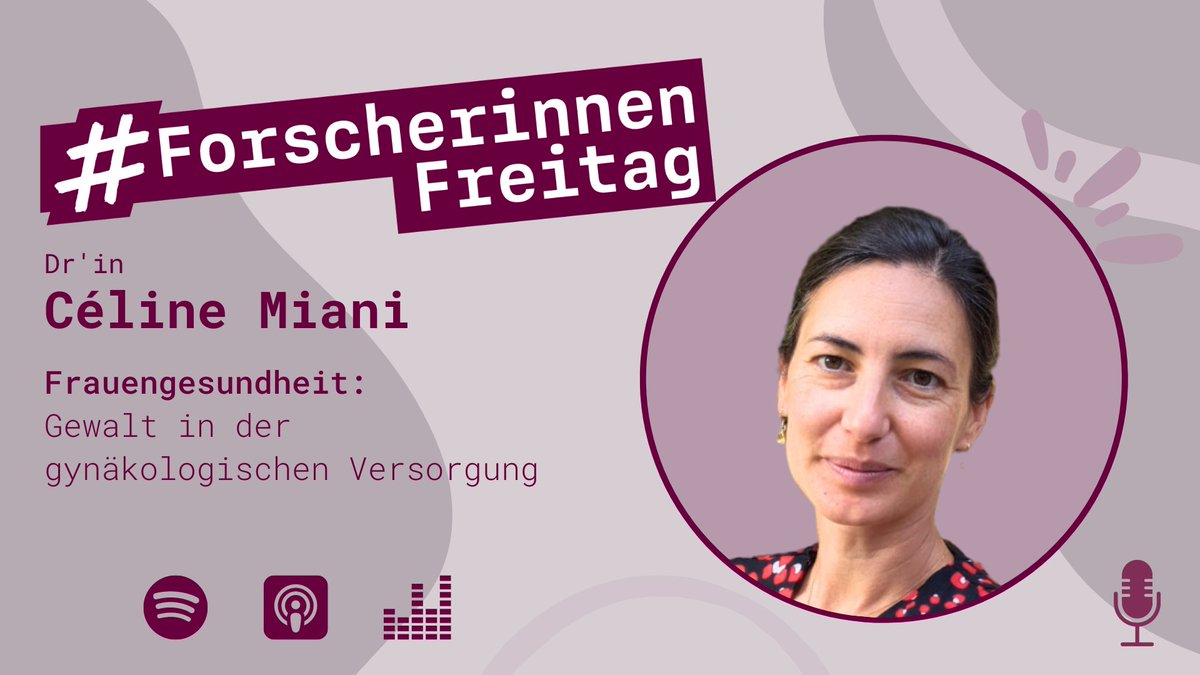 Dr'in Céline Miani forscht zum Thema "#Gewalt in der gynäkologischen Versorgung". In unserem Podcast #ForscherinnenFreitag spricht sie über den Handlungsbedarf &amp; darüber, wie man sich selbst bei einem so sensiblen Thema schützt: innovative-frauen.de/podcast/celine…
#Frauengesundheit