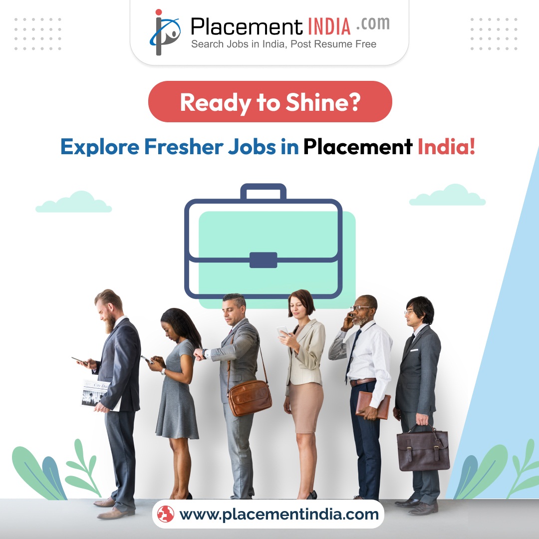 Ready to Shine? Explore Fresher Jobs in Placement India! #PlacementIndia connects top companies with talented fresh graduates. Find your dream job and start✨ shining! Apply Now!👇 placementindia.com/job-search/fre… #freshers #freshersjobs #indiajobs #careergoals #graduatejobs #jobsearch
