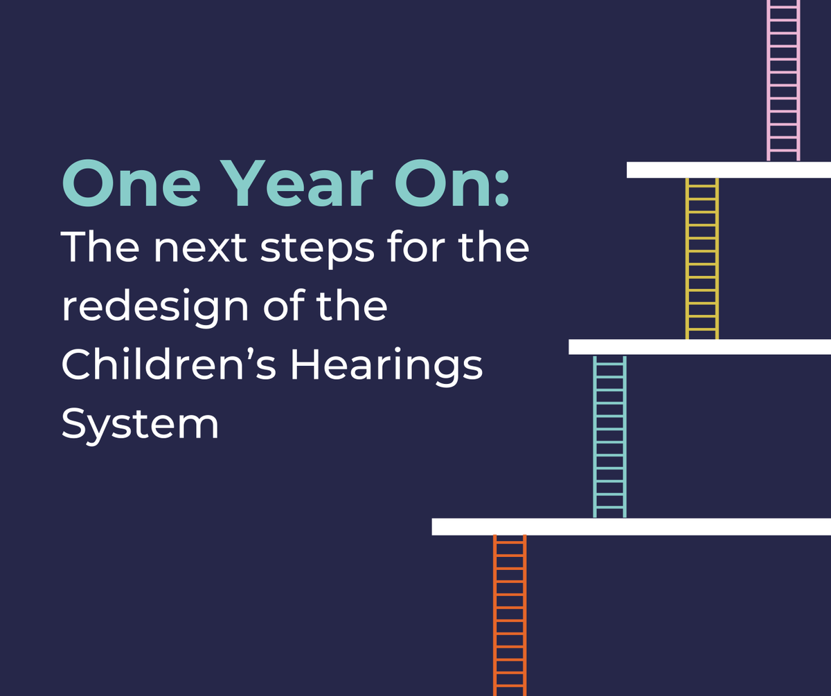 Tomorrow is the 1st anniversary of the publication of the Hearings System Working Group’s Redesign Report. In this blog, Sheriff David Mackie discusses progress and the work still needed to bring transformational change to the Children’s Hearings System: thepromise.scot/news/one-year-…