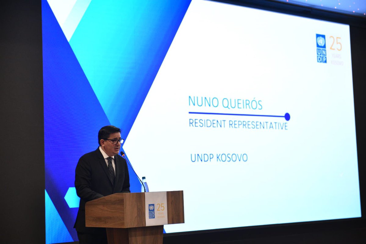 UNDP_Kosovo's tweet photo. Resident representative @ndequeiros presents UNDP Economic Resilience Programme with its suite of tools &amp; methodologies that will help build a resilient business ecosystem for MSMEs, producers &amp; farmers 2 support #Kosovo economic development. https://t.co/HufVaXuGge