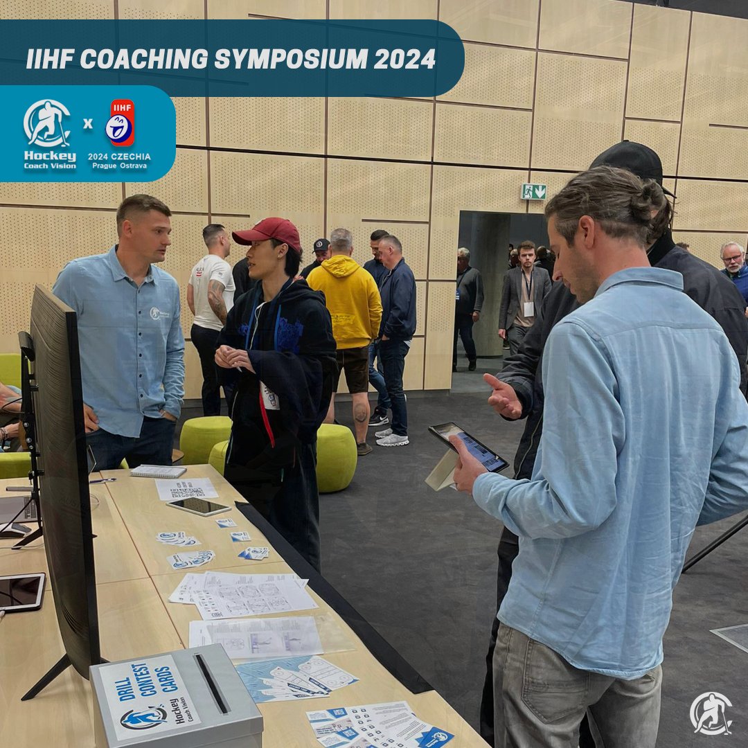 What an amazing time we had at the IIHF Coaching Symposium in Prague last weekend! 🇨🇿🏒
We were thrilled to introduce Hockey Coach Vision, the ultimate ice hockey game-changer. Thanks to everyone who stopped by and showed interest in our 2D and 3D animated coaching tools!