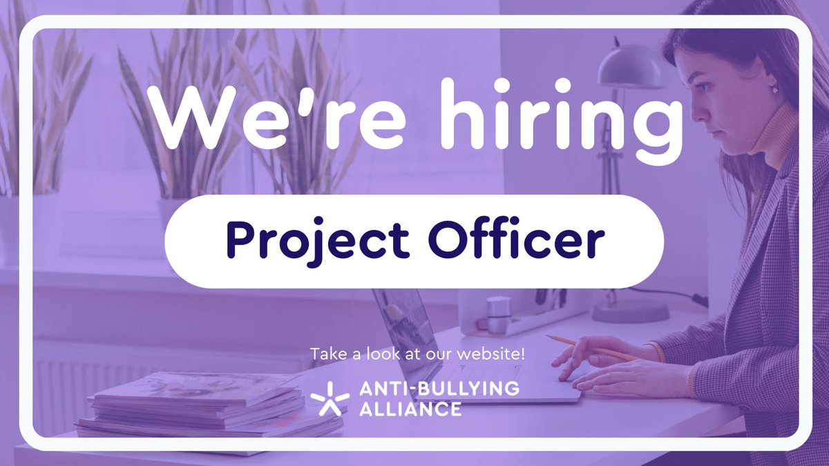 Join our dedicated team and make a difference! Are you passionate about putting an end to childhood bullying? If so, we invite you to become a Project Officer with the Anti-Bullying Alliance. Learn more and apply here: anti-bullyingalliance.org.uk/aba-our-work/n…… #Vacancies #Jobs #Charity