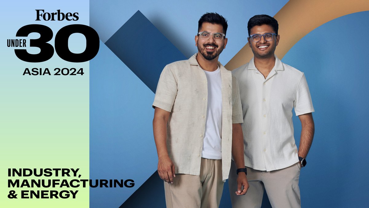 These entrepreneurs in the Industry, Manufacturing & Energy category of this year's #ForbesU30Asia list are creating the products, methods and materials of tomorrow: on.forbes.com/6012dh03G