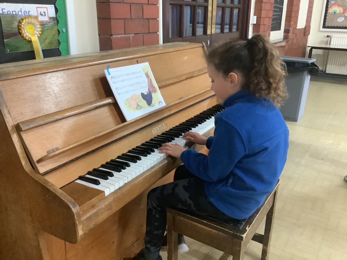 Fantastic playing in assembly from one of our KS1 children.