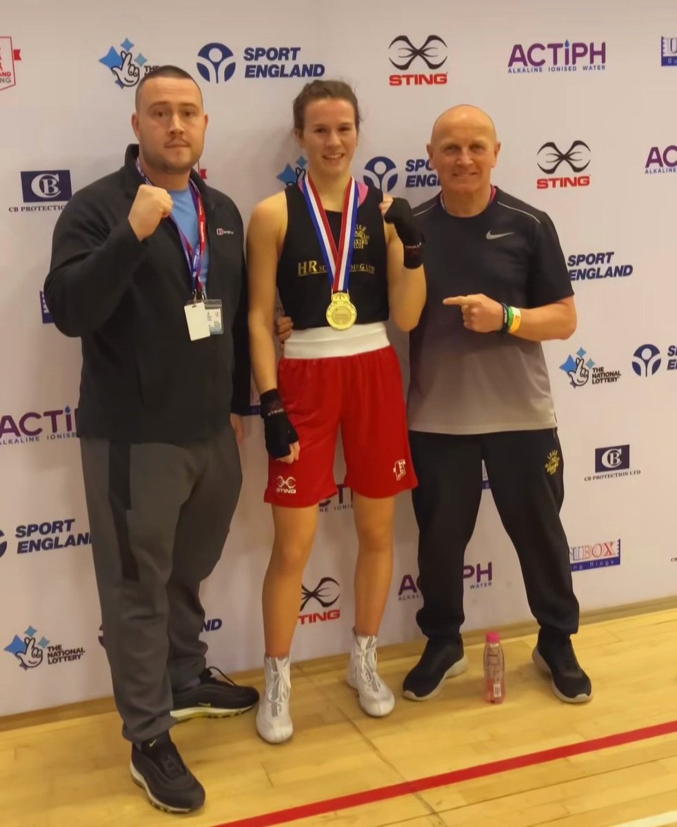 Team Leigh boxer Ella Thompstone England Boxing Womens Winter Box Cup Champion 2023/24