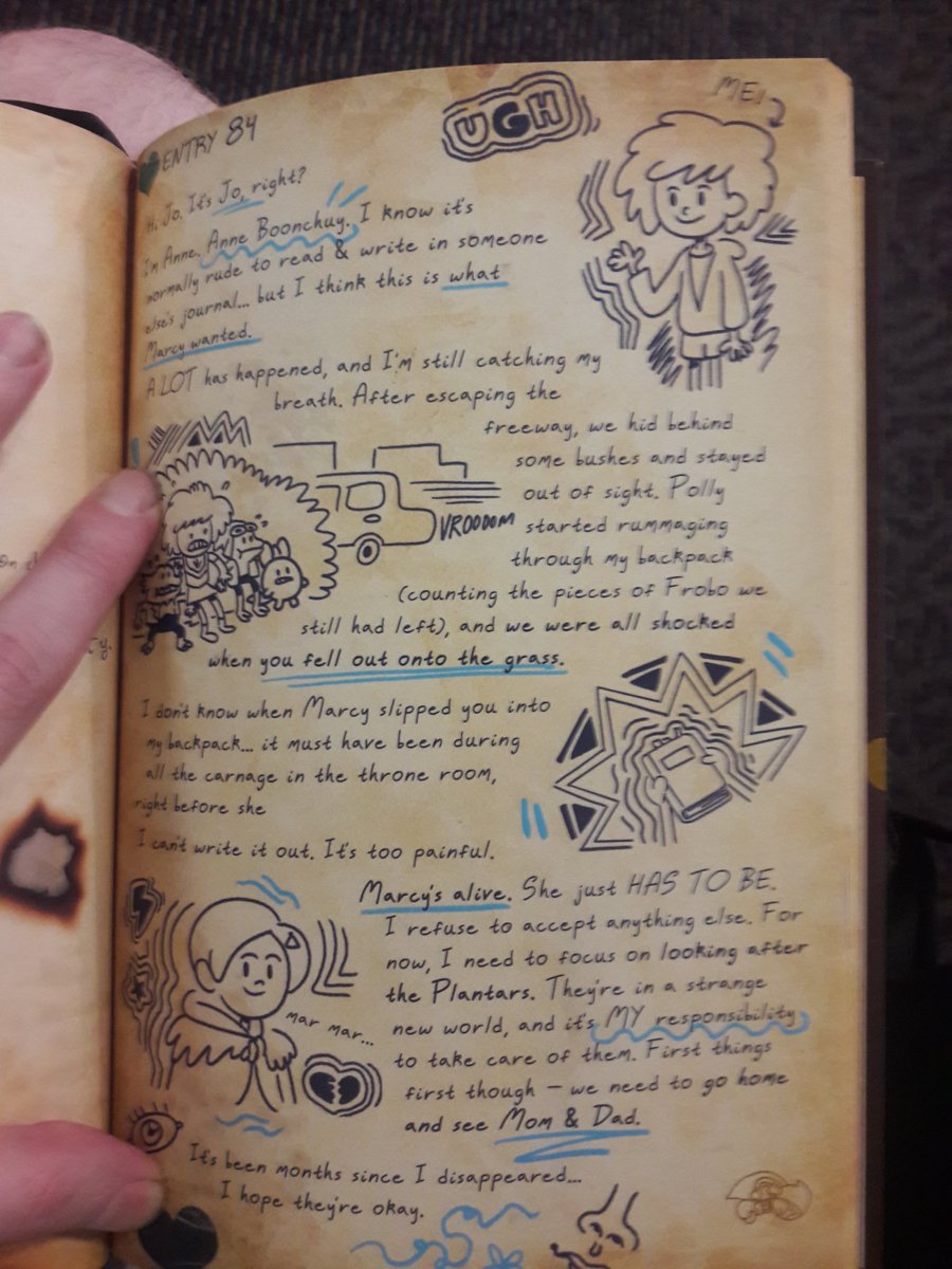 KkeefekyKyle's tweet photo. Well, Anne now has Marcy's Journal thanks to her sliping it into her packback. Time for some Earth adventures.
#MarcysJournal #Amphibia https://t.co/ORTnnP5Msv