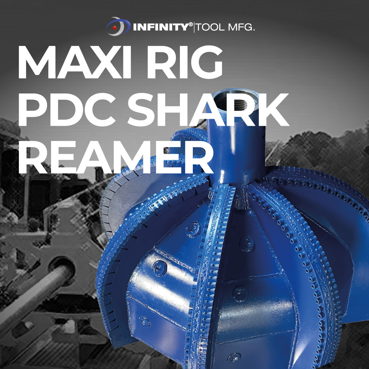 InfinityToolMfg's tweet image. Looking for a PDC Reamer to tackle BIGGER HDD rock bores? Our Maxi Rig PDC Shark Reamers are built tough for large scale projects. Learn more at infinitytoolmfg.com/product/hdd-ma… or call 618-439-4042.

#pdcreamer #maxirig #rocktools #americanmade #infinitytoolmfg